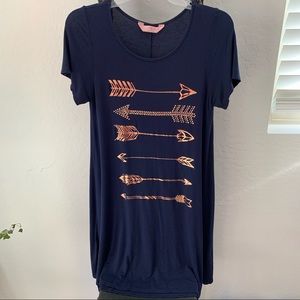 SJS Dress With Rose Gold Arrows L
